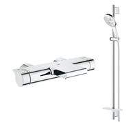 Robinet bain thermostatique Grohe Grohtherm + Ensemble de douche Grohe Rainshower