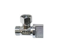 Boutté Robinet de chasse équerre SPH12C 1/4 tour mâle 12x17 Chrome brillant Raccord WC/lavabo