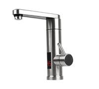 Robinet Chauffant Instantané 3000W 220V en Acier Inoxydable 304, Cuisine Chaude et Froide Réglable, 360° Rotatif pour Cuisine Bar Salle de Bains, Affichage LED