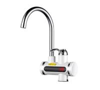 Robinet Chauffe-eau Instantané 3000w 220v, Affichage LED | Acier Inoxydable et Abs, Rotation 360°, Réglage Eau Chaude Froide, pour Évier la Cuisine et Bassin Couleur Aléatoire