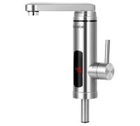 Robinet Chauffe-eau Instantané à Poser, Eau Chaude Immédiate Inox, Camping IH1204 Briebe