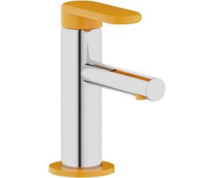 Robinet chromé pour lavabo enfant, avec poignée orange VitrA A42666