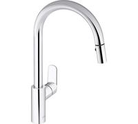 Robinet cuisine avec douchette extractible JACOB DELAFON July+ col de cygne et orientable