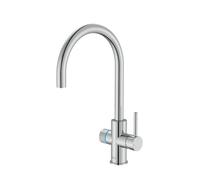 Robinet cuisine bec standard ROCA Aquafy chromé avec cartouche filtre à eau