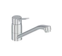 Jacob Delafon - Mitigeur de cuisine EO - Bec droit hauteur sous bec 11,9 cm, avec flexibles - Chrome