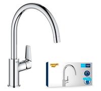 Robinet Cuisine Grohe Start Edge Monocommande, Bec Haut Pivotant - Grohe