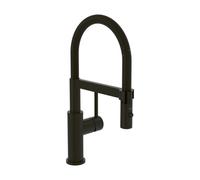 Robinet cuisine semi-pro VILLEROY ET BOCH Steel Expert compact window noir mat