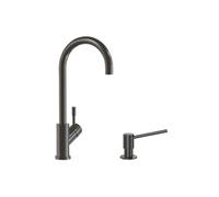 Robinet cuisine VILLEROY ET BOCH Umbrella + Distributeur de savon Anthracite