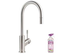 Robinet cuisine VILLEROY ET BOCH Umbrella flex acier massif + nettoyant
