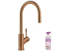 Robinet cuisine VILLEROY ET BOCH Umbrella flex bronze + nettoyant