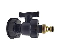 robinet cuve 1000l,Articulation de réservoir d'eau 3/4", Universal DN60 coarse thread hose adapter, Joint de tuyau de jardin,Convient pour Jardin, Ménage et Industrie (A)
