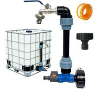 Robinet Cuve 1000l Col De Cygne 3/4"",2 In 1 adaptateur Cuve 1000l,Robinet Recuperateur Eau De Pluie,Vanne Pour