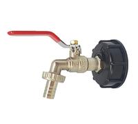 Robinet Cuve 1000l,raccord Cuve 1000 Litres, Adaptateur De Réservoir D'eau IBC 1/2 Pouce, S60X6, Entrance 60mm Thick Thread, Accessoires De Valve De Robinet De Jardin