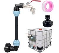 Robinet Cuve 1000L, Raccord Cuve 1000 litres, Robinet IBC Col de Cygne de Cuve, Adaptateur de Réservoir IBC Adaptateur Cuve S60x6,