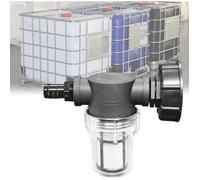 Robinet Cuve IBC 1000L S60x6 avec Filtre, Raccord Tuyau Jardin Adaptateur Réservoir Eau de Pluie Connecteur Pagode Durable Étanche