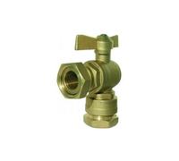 Robinet D Arret Avant /Apres Compteur Equerre Pour Tube Pe 3/4