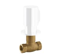 Robinet d’arrêt encastréRaccord fileté femelle : 1/2". Blanc mat - TRES 06115501BM
