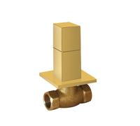 Robinet d’arrêt encastréRaccord fileté femelle : 1/2". Or 24K - TRES 00715501OR