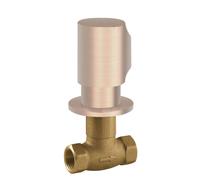 Robinet d’arrêt encastréRaccord fileté femelle : 1/2". Or Rose Mat 24K - TRES 06115501OPM