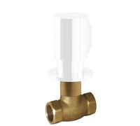 Robinet d’arrêt encastréRaccord fileté femelle : 3/4". Blanc mat - TRES 06151101BM