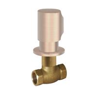 Robinet d’arrêt encastréRaccord fileté femelle : 3/4". Or Rose Mat 24K - TRES 06151101OPM
