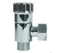 Robinet d’arrêt équerre - SOMATHERM FOR YOU - 3/8"" laiton chromé - anticalcaire WC