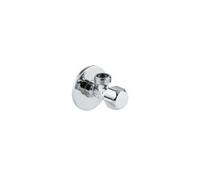 ROBINET D'ARRET EQUERRE 1/2"X1/2" POIGNEE EN ABS AVEC ROSACE CHROME EN SACHET DE 10 PIECES GROHE
