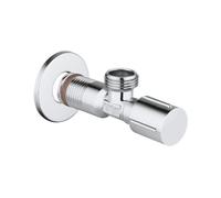 ROBINET D'ARRET EQUERRE RACCORD MURAL 1/2" CHROME GROHE