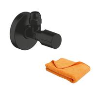Robinet d'arrêt GROHE noir mat + microfibre