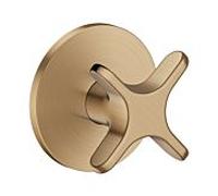 Robinet d'arrêt hansgrohe AXOR One 48771140 pour installation encastrée avec poignée croisée, bronze brossé