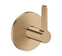 Robinet d'arrêt hansgrohe AXOR One 48772140 pour installation encastrée, bronze brossé, avec poignée à levier