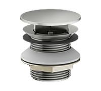 Robinet à boisseau sphérique universel KEUCO 59904210000 pour lavabos sans ouverture de trop-plein, G 1 1/4, finition inox