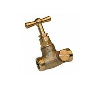 Robinet d'arrêt purgeur 2 bouchons mâle/mâle 20 x 27mm