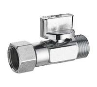 Robinet d'arrêt wc droit 1/4 tour MF12x17 chromé NOYON & THIEBAULT