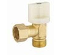 Robinet d'arrêt wc équerre 1/4 tour mâle femelle écrou libre MF3/8 (12x17) laiton brut NOYON & THIEBAULT - 294-12L1 G
