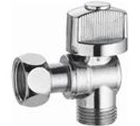 Robinet d'arrêt wc équerre 1/4 tour mâle femelle écrou libre MF3/8 (12x17) laiton chromé NOYON & THIEBAULT - 294-12CL1 G