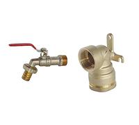 Robinet d'arrosage à sphère 20/27-26/34 nickelé - Manette plate & SOMATHERM 851-25-20S for You-Applique Murale Laiton pour Tube PE D25-F20/27, Gris