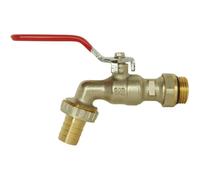 Somatherm – Robinet d'arrosage à sphère orientable 15/21–20/27 nickelé