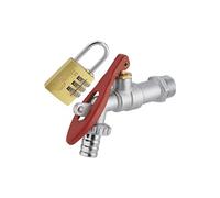 Robinet de à sphère 1/4 tour cadenassable M1/2' (15x21) nez M3/4' (20x27) / - Ø 15 mm + cadenas à combinaison 3 chiffres - 803755