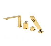 Robinet de baignoire 4 trous ASPIRA or Besco