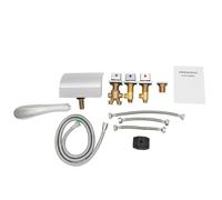 Robinet de baignoire argent cascade Robinet de lavabo salle de bain