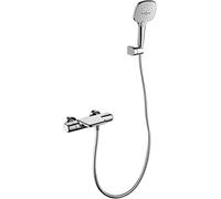 Robinet de baignoire cascade mitigeur thermostatique de bain/douche robinet de baignoire en laiton robinet mitigeur de bain-douche à double poignée ensemble de robinet de douche de baignoire à montage