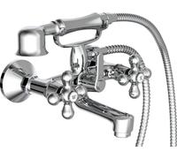 Robinet de baignoire ELK SCHÜTTE, mitigeur de baignoire, robinet de salle de bain avec douchette, chrome