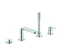 Robinet de baignoire Grohe Linear 19577001 chromé, robinet de baignoire 4 trous, bec 220 mm