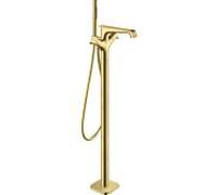 Robinet de baignoire Hansgrohe Axor Citterio E 36416950, thermostat de baignoire sur pied, saillie de 190 mm, laiton brossé