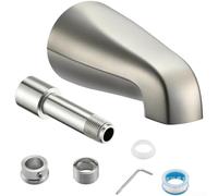 Robinet de baignoire minimaliste, mitigeur de baignoire, mitigeur de | Bec de baignoire sans inverseur robinet en alliage de zinc tube en acier inoxydable moderne robinet d'évier de salle de bain
