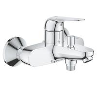 Robinet de bain à une poignée, raccordement 1/2 pouce, fixation murale, finition chrome, poids : 2,07 kg