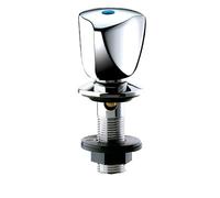 robinet de bidet - avec tete à clapet long-life - mâle 15 x 21 - x 2 - delabie d2555.2p