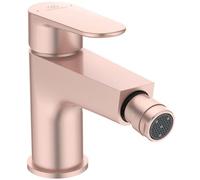 Robinet de bidet Ideal Standard BD716RO Cerafine O avec vanne à ouverture par pression (raccord de vidange), saillie 13,2 cm, rose