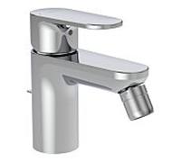 Robinet de bidet Laufen PRO X HF506910100000 bec fixe 100 mm, avec vanne de vidange, chromé